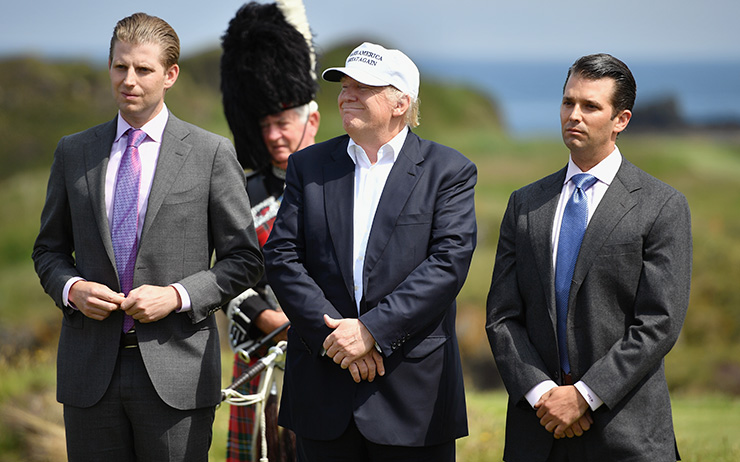 U.S. President to be represented by his sons at Trump International Golf Club Dubai opening