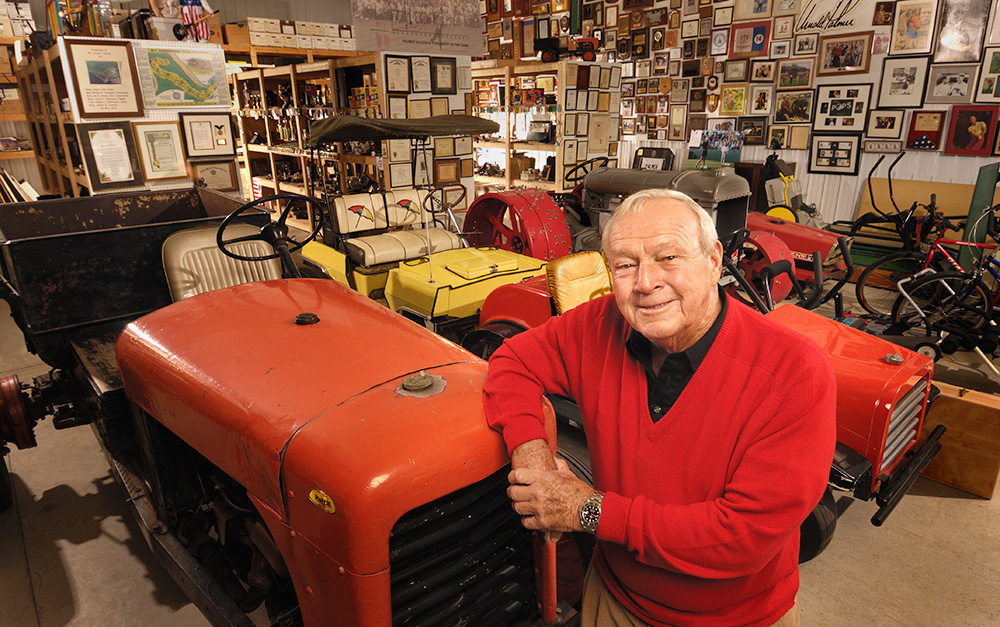 Arnie memorabilia for  everybody to see
