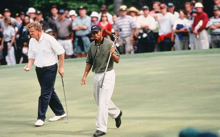 Colin Montgomerie describes the moment at the 1997 Masters when he knew Tiger Woods was special