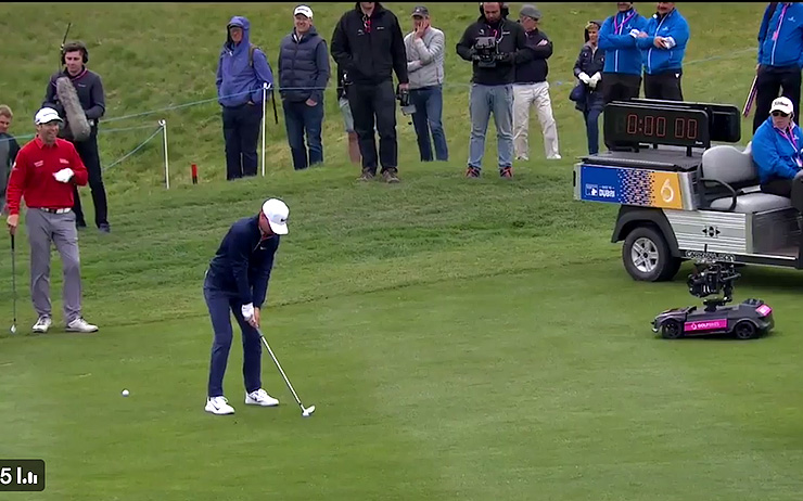 Watch a European Tour pro get a shot-clock violation(?!) in the creative GolfSixes event