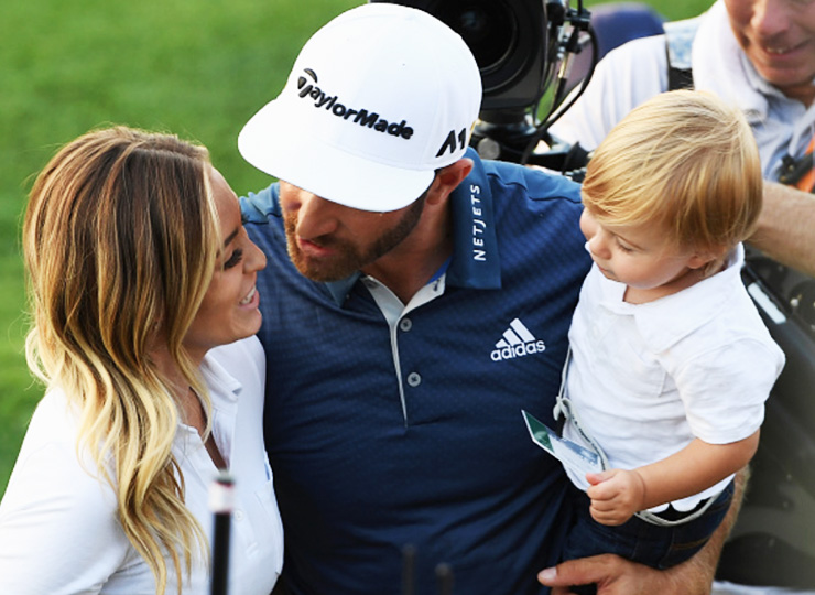 Dustin Johnson’s arrival at Erin Hills unclear as he waits on birth of second child
