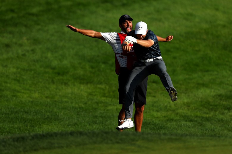 Ranking Jordan Spieth’s Travelers Championship celebration among golf’s all-time reactions
