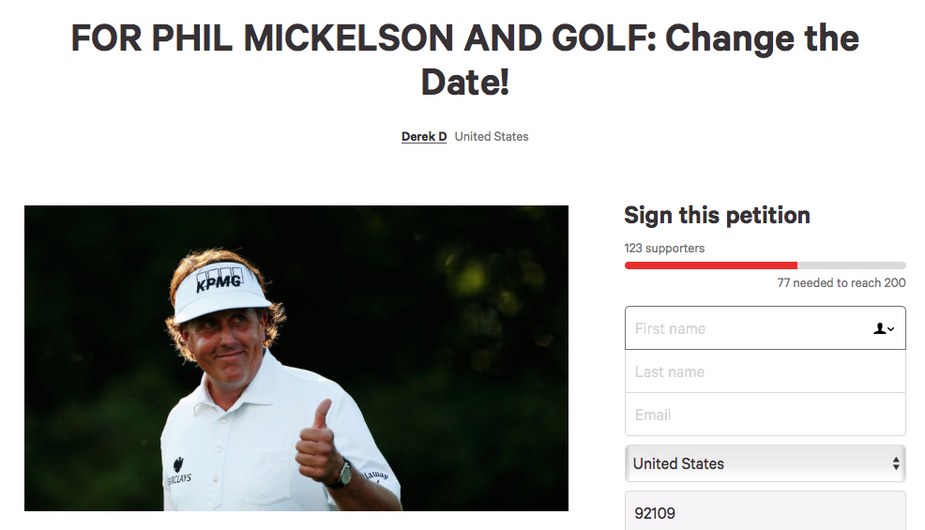 Phil Mickelson’s U.S. Open scheduling conflict prompts launch of petition for school to ‘change the date’