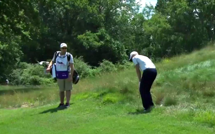 Daniel Berger’s win was sparked by this most unusual chip-in par at the first hole