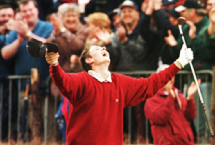 Justin Rose recreates legendary shot that made him a teenage sensation at the 1998 Open