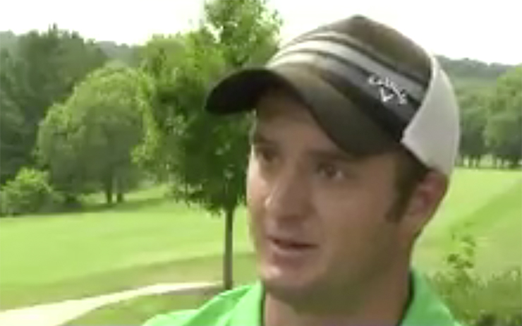 Watch an assistant pro’s emotional interview after dramatic finish at qualifier earns John Deere Classic invite