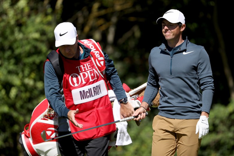 Rory McIlroy rallies thanks to some four-letter prodding from caddie