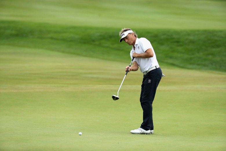 Bernhard Langer sounds fed up with the cheating accusations surrounding his putting stroke