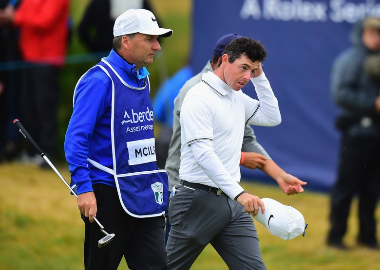 Does this video show a fan picking up Rory McIlroy’s ball at The Open?