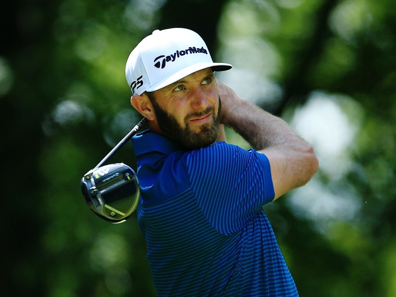Watch Dustin Johnson hit a 439-yard drive at the WGC-Bridgestone Invitational