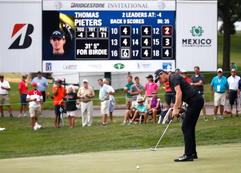 Thomas Pieters holds first-round lead at WGC-Bridgestone Invitational