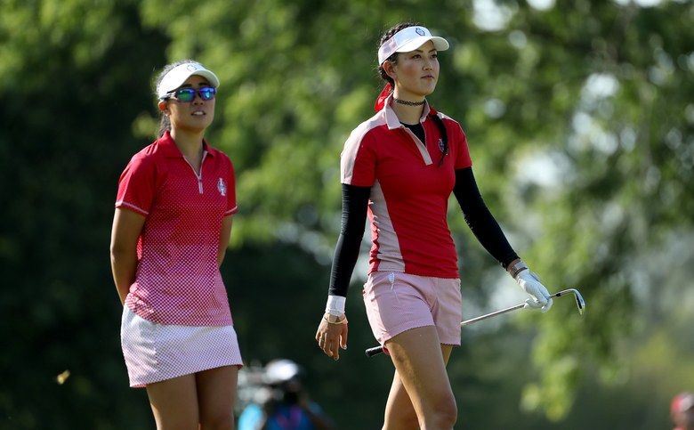 Michelle Wie — oops! — wore the wrong outfit on the first day of the Solheim Cup