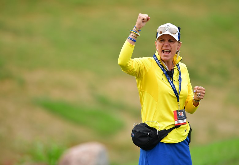 Solheim Cup 2017: Annika Sorenstam tells her European team to come out swinging on Sunday