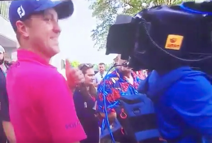Jordan Spieth continues odd PGA Championship tradition with celebratory butt slap of Justin Thomas
