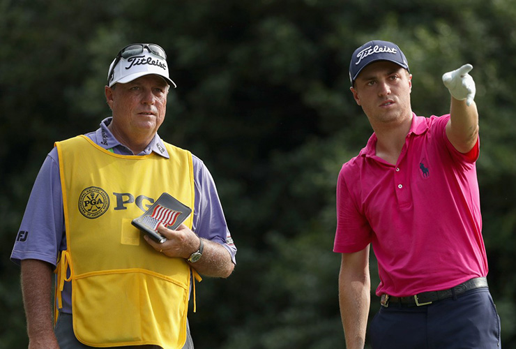 On the bag for his first major, Jimmy Johnson gets his reward for dues long paid