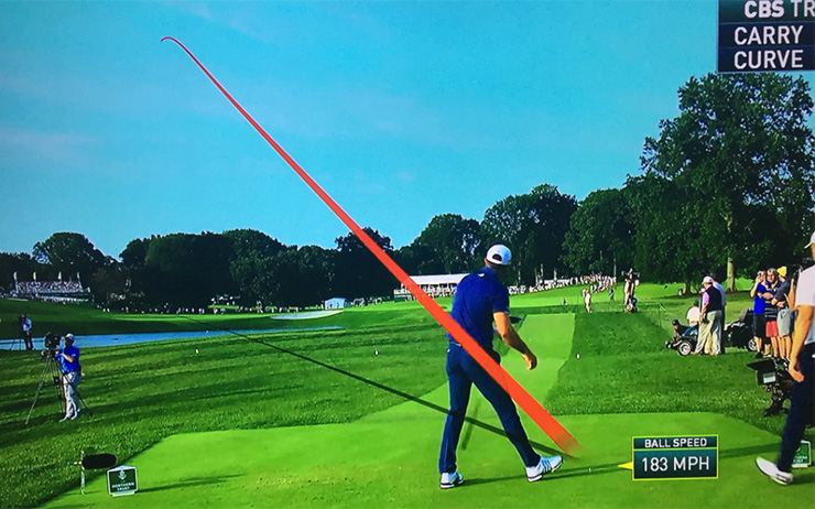 Dustin Johnson’s prodigious playoff tee shot as told through 3 ridiculous images