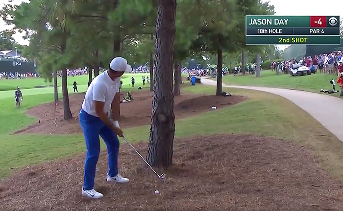 PGA Championship 2017: Jason Day’s no-good, very wild adventure at the 18th hole