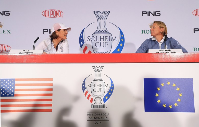 With 2017 Solheim Cup teams finalised, captains Inkster and Sorenstam oversee changing of the guard