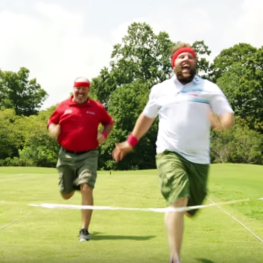 Watch Andrew “Beef” Johnston and Boo Weekley race in a 40-yard, um, dash