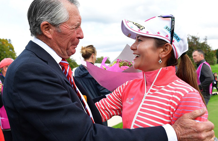 Ai Miyazato’s emotional farewell to competitive golf ‘a great moment’
