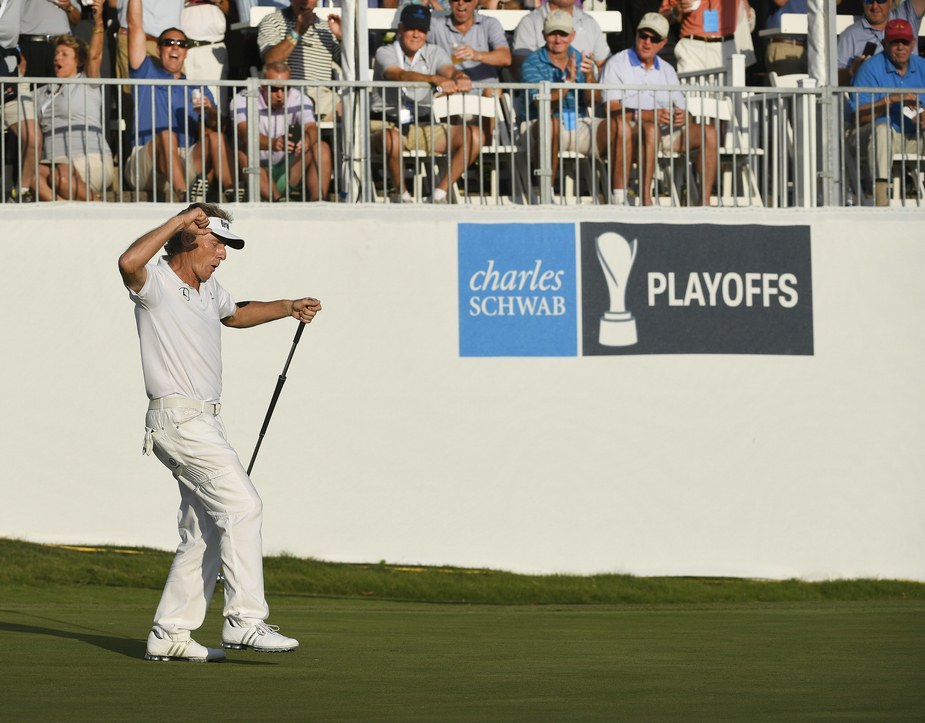 Bernhard Langer’s final-hole eagle gives him win in first Charles Schwab Cup playoff event