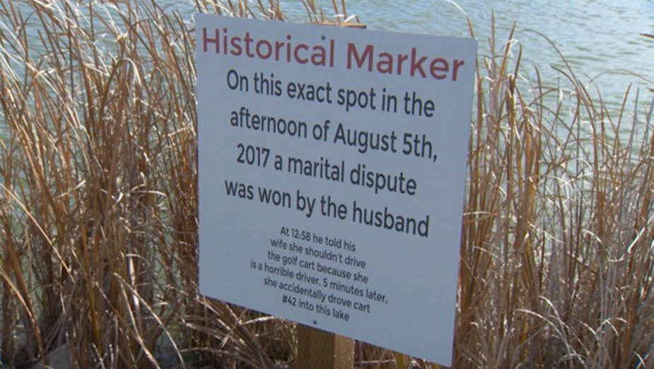 Colorado golf club puts up “historical” marker for a marital dispute