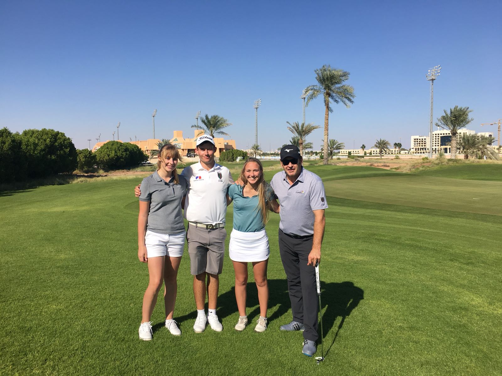 Faldo in Al Ain, and his element, nurturing the next generation