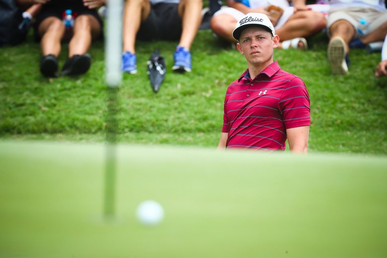 Rowdy fan heckles Cameron Smith but can’t keep him from taking Australian PGA title