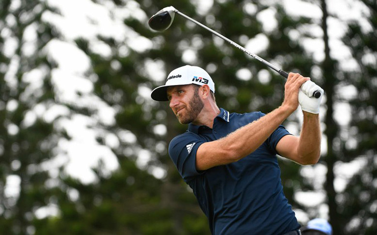 Watch: Dustin Johnson’s drive finishes inch short of albatross at Kapalua