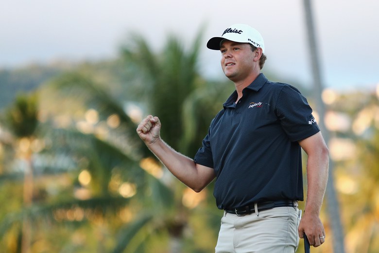 Patton Kizzire defeats James Hahn on sixth playoff hole to win the Sony Open in Hawaii