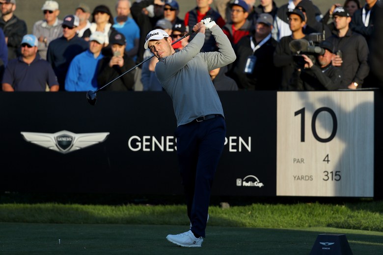 Patrick Cantlay tied with Graeme McDowell, Sam Saunders in suspended second round of Genesis Open