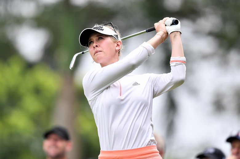 Jessica Korda, in first LPGA event after surgery, shoots course-record 62, leads by four