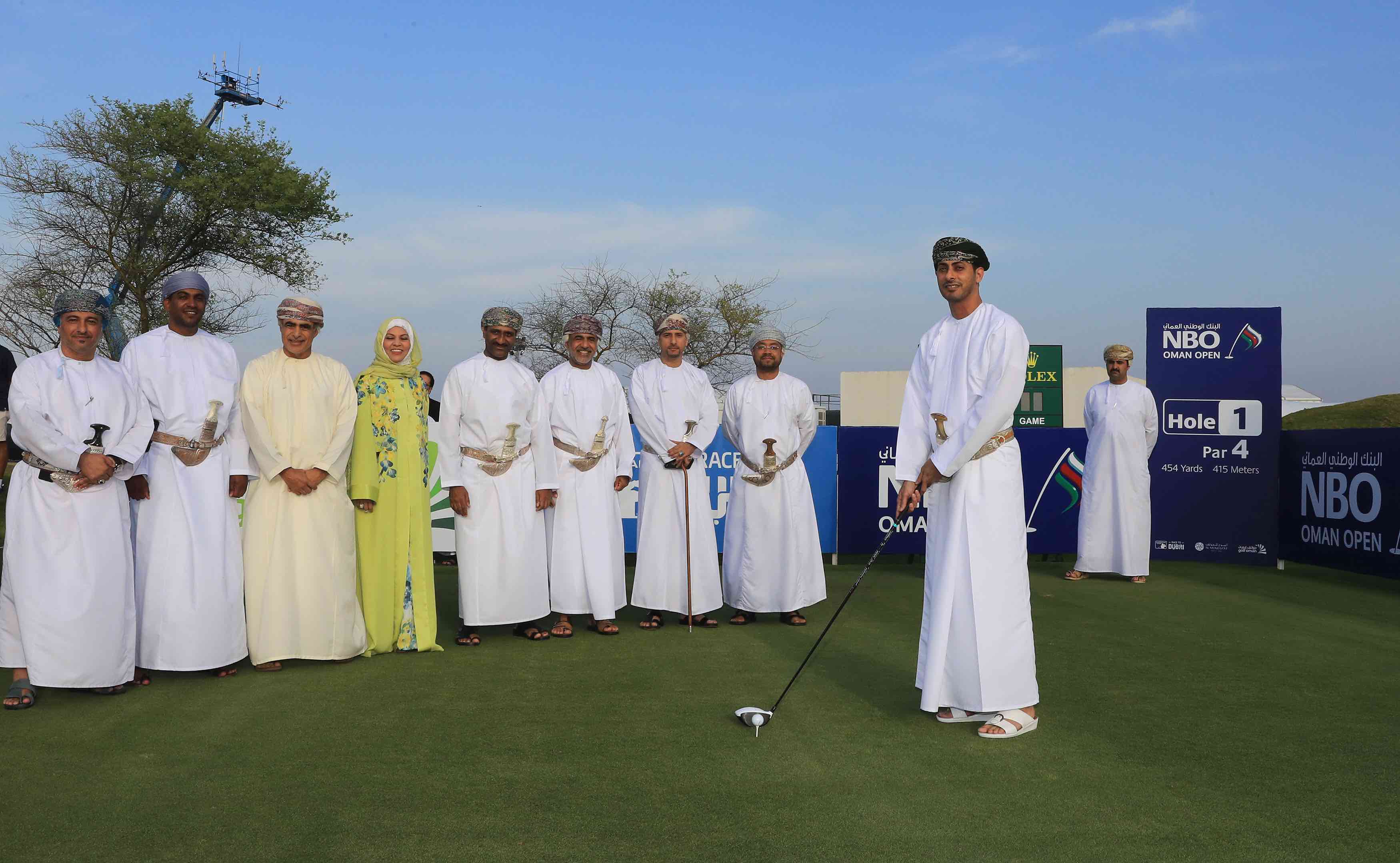 Watch Oman’s Minister of Sport hit a ceremonial tee shot ahead of the NBO Oman Open