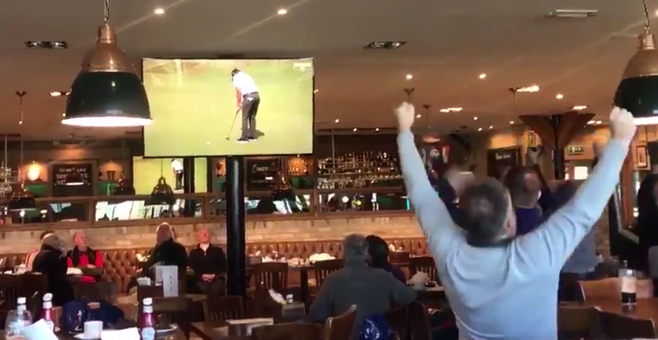 Watch the epic celebration by Eddie Pepperell’s home crowd when he clinched his first European Tour title