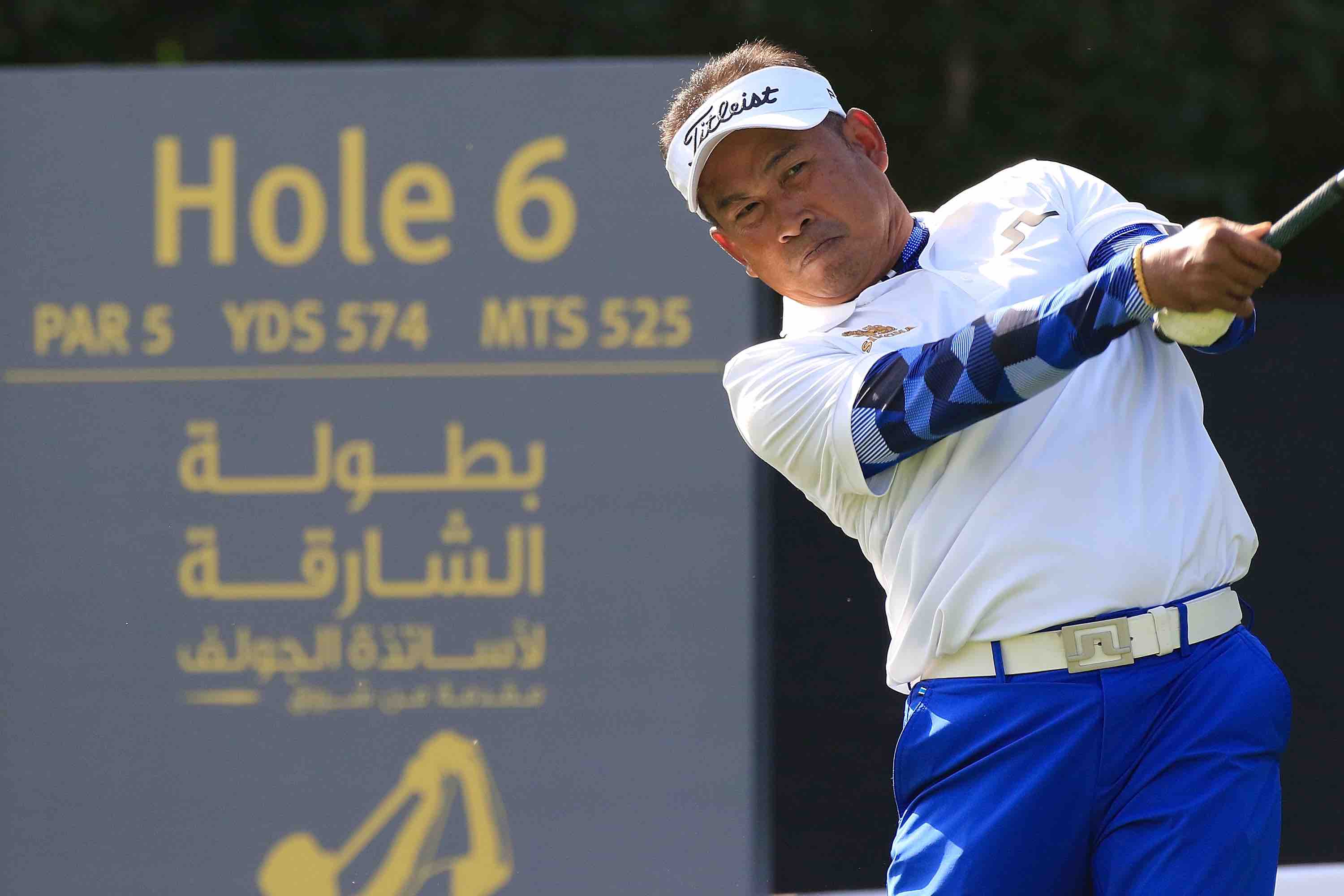 Wiratchant joins Dennis atop Sharjah leaderboard as course record 64 fires Fowler into the mix