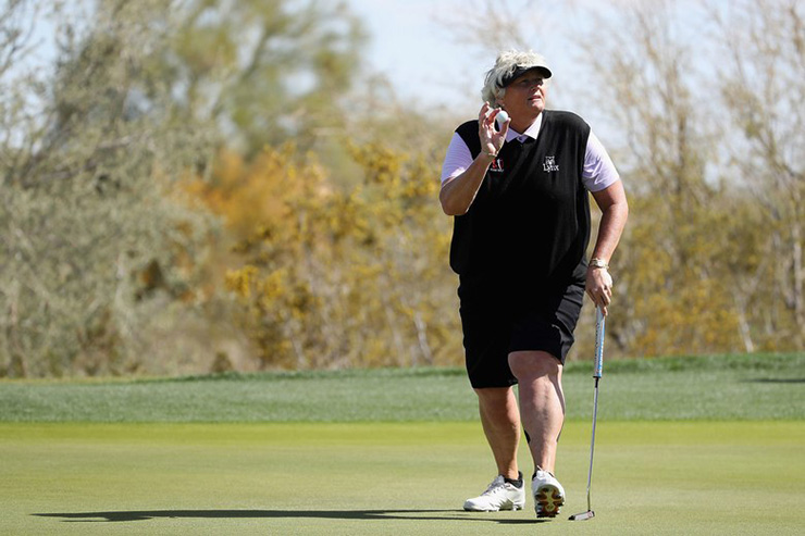 Laura Davies can break some crazy records with a win at the Bank of Hope Founders Cup on Sunday