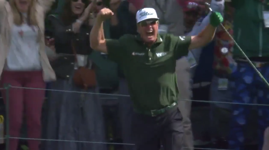 Masters 2018: Charley Hoffman makes the first hole-in-one of this year’s Masters and celebrates accordingly