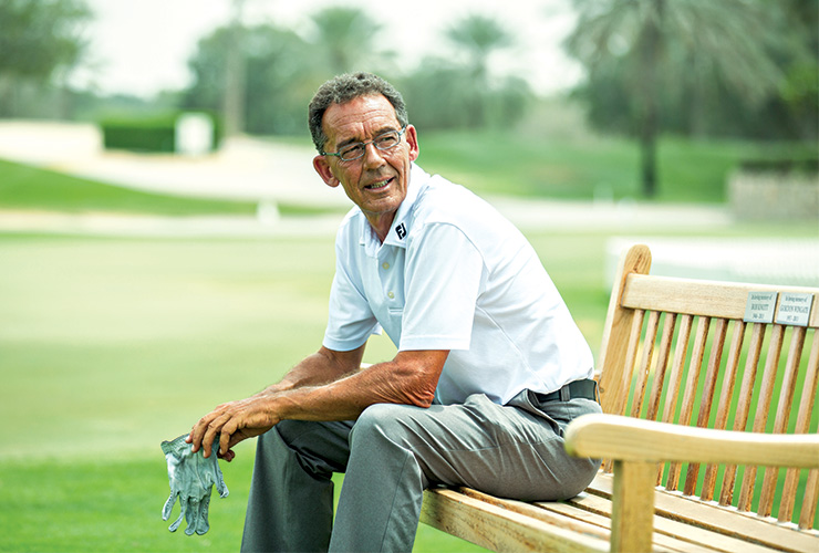 James Williams is back on the tools at Emirates G.C. delivering lessons – and legendary tales – with unbridled joy