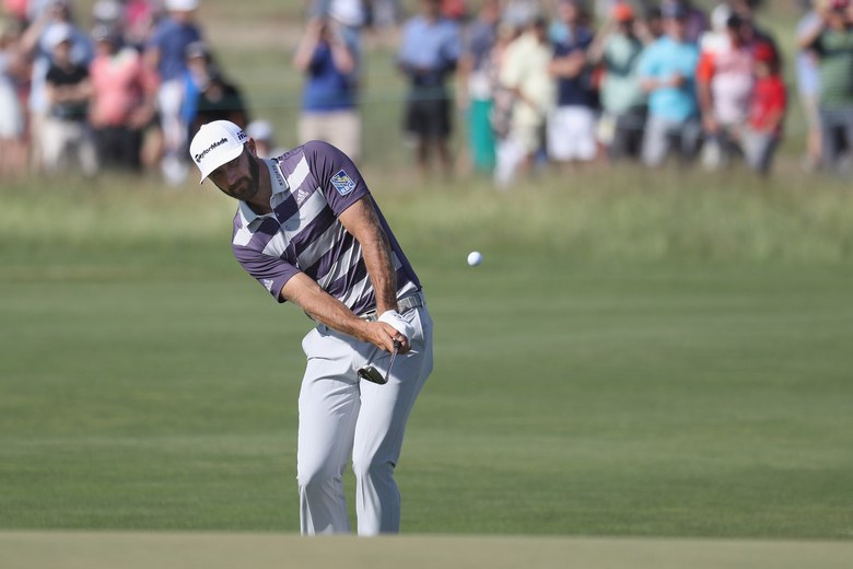 U.S. Open 2018: Dustin Johnson falls back to earth with 77, but still has great chance at title