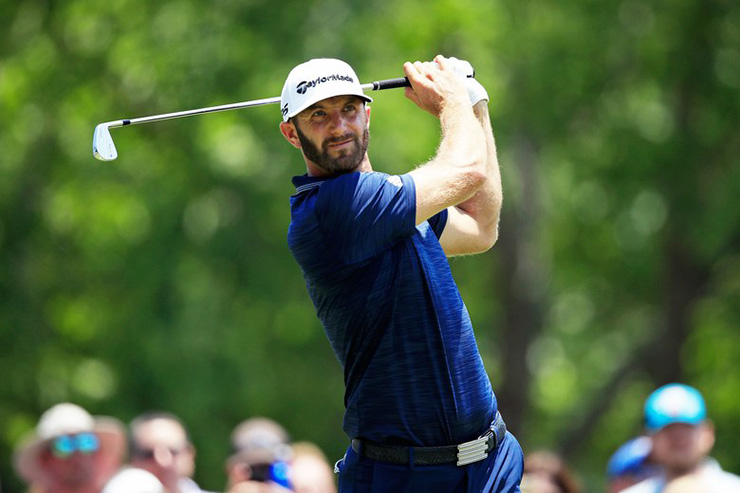 Watch Dustin Johnson hit a walk-off eagle to win the FedEx St. Jude Classic