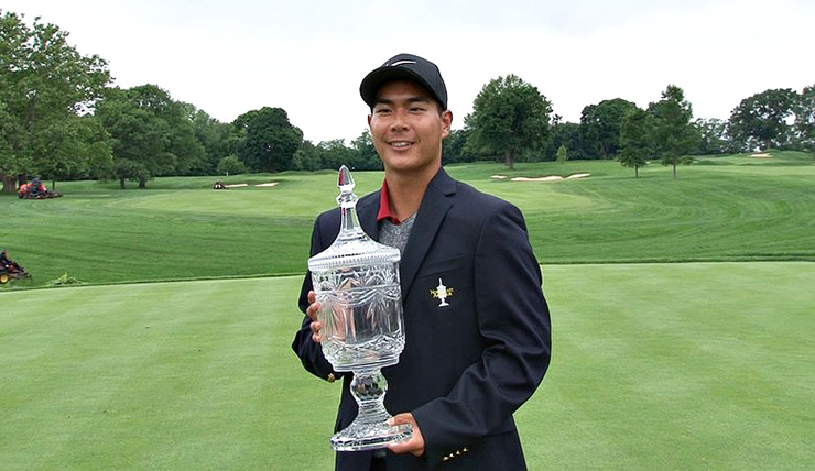 USC’s Justin Suh picks up where he left off the college season, winning the Northeast Amateur in a runaway