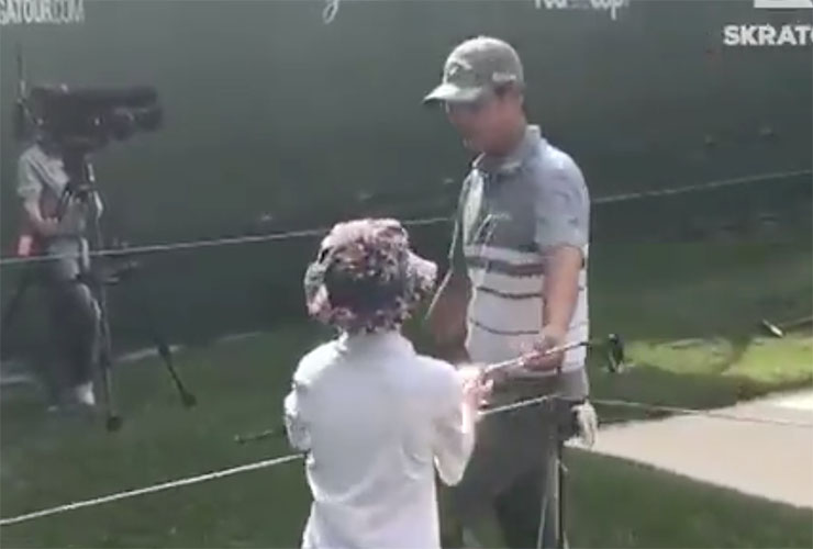 PGA Tour pro misses cut, promptly gives putter to young fan