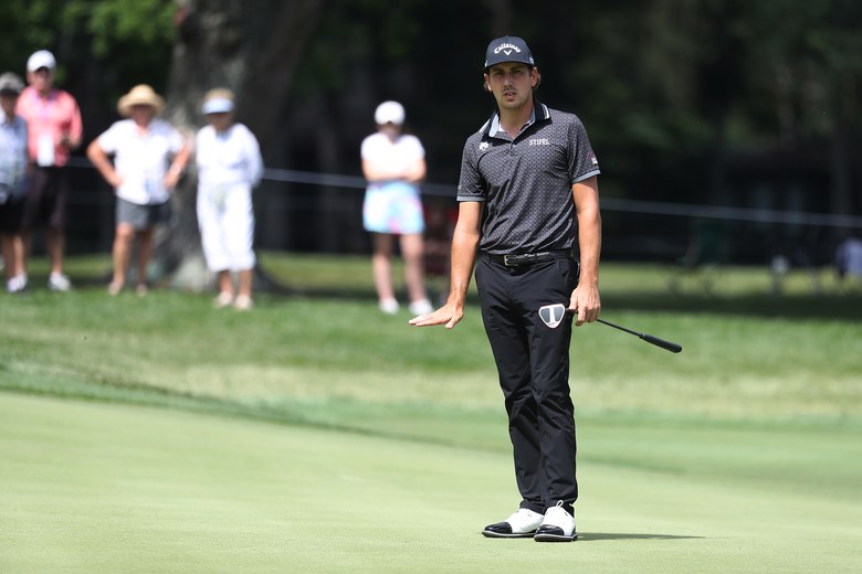 Kelly Kraft’s late-round stumble puts him in a tie for the lead with Harold Varner III at The Greenbrier