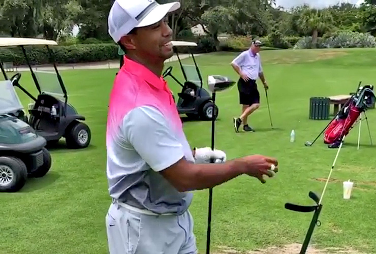 Tiger Woods reveals his secret to the perfect club twirl