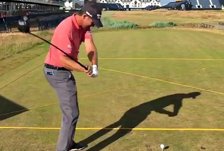 The Open 2018: You won’t believe the HUGE drives Padraig Harrington and Brandt Snedeker hit on Carnoustie’s 18th
