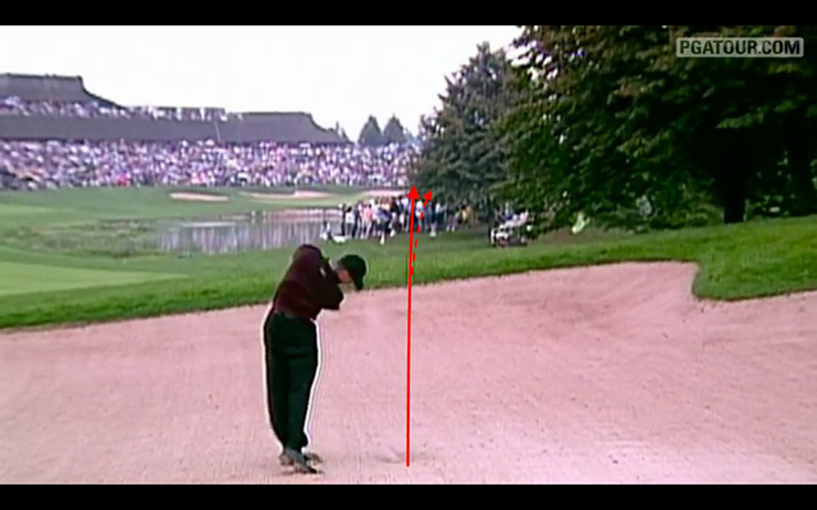 A frame-by-frame breakdown of Tiger’s legendary Canadian Open bunker shot