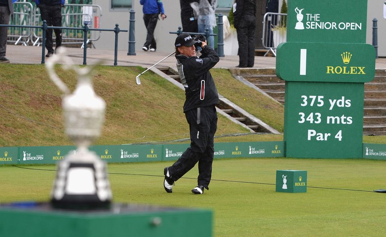 Miguel Angel Jimenez emerges victorious—and emotional—on a rainy Sunday at the Old Course