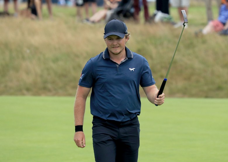 Only one fan was cheering for Eddie Pepperell, so Pepperell rewarded him mightily