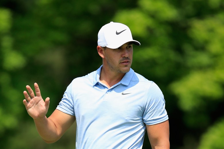 PGA Championship 2018: Brooks Koepka alone in first following marathon Saturday at Bellerive