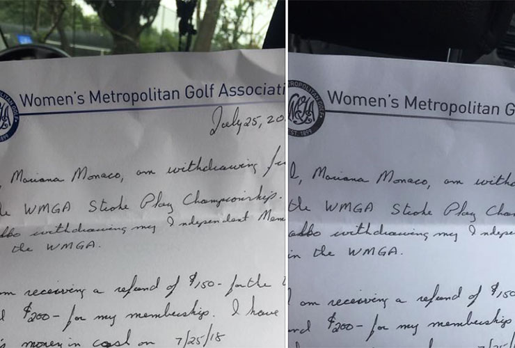 ‘Intimidating’ amateur golfer planning legal action following bizarre forced withdrawal from New York tournament